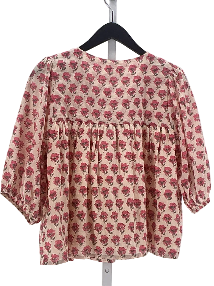 India Collection Emerson Fry Size M Pink multi Isla Shirt