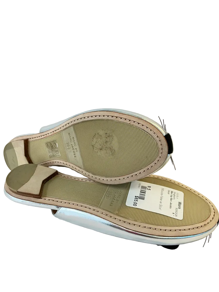 Marc by Marc Jacobs Shoe Size 9.5 Silver Slingbacks