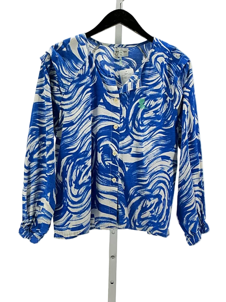 Bobo Choses Size M Blue & White Shirt