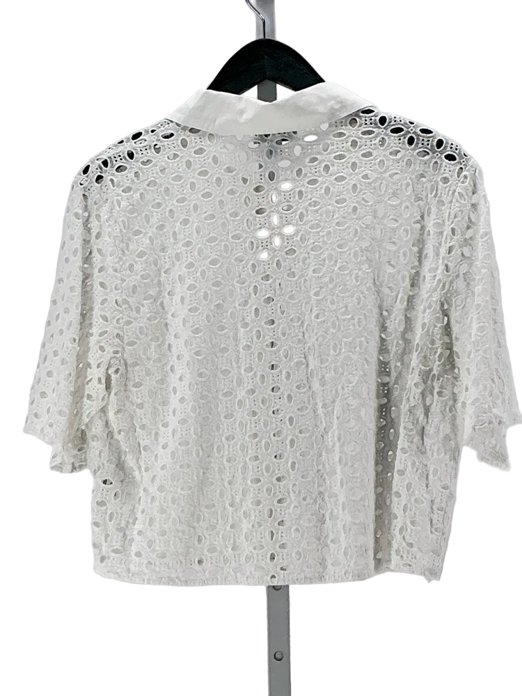 Evereve Size L White Shirt