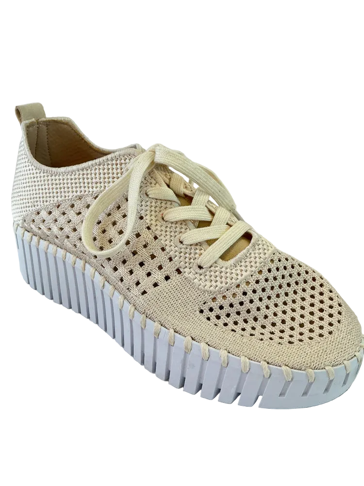 Ilse Jacobsen Shoe Size 6.5 Gold Sneakers