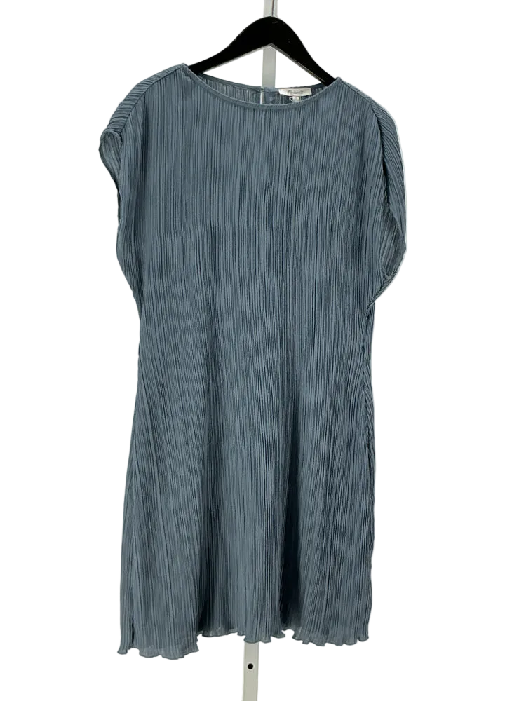 Madewell Size 10 Blue Plisse Mini Tee Dress