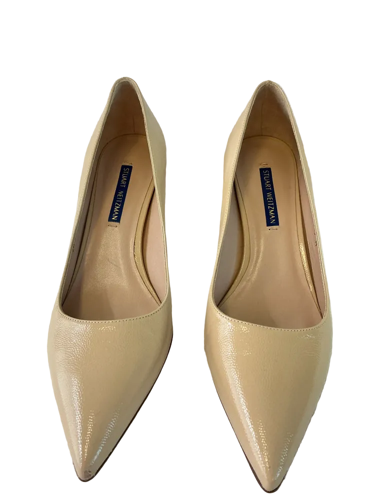 Stuart Weitzman Shoe Size 7.5 Tan JONES Heels
