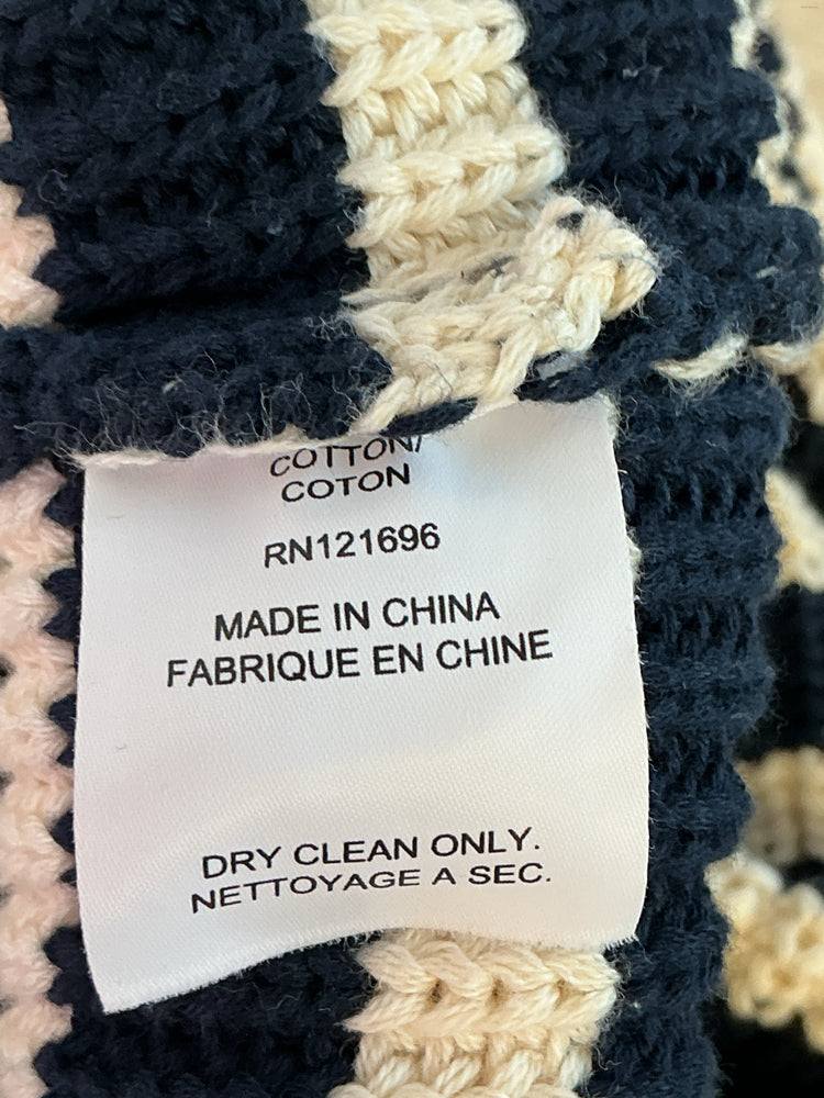 Demylee Size S Navy & Cream Sweater