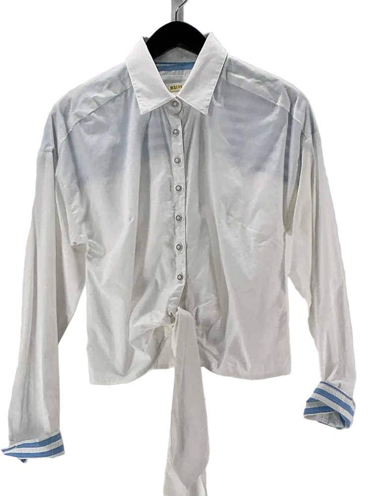 Maeve Size 4 White Shirt