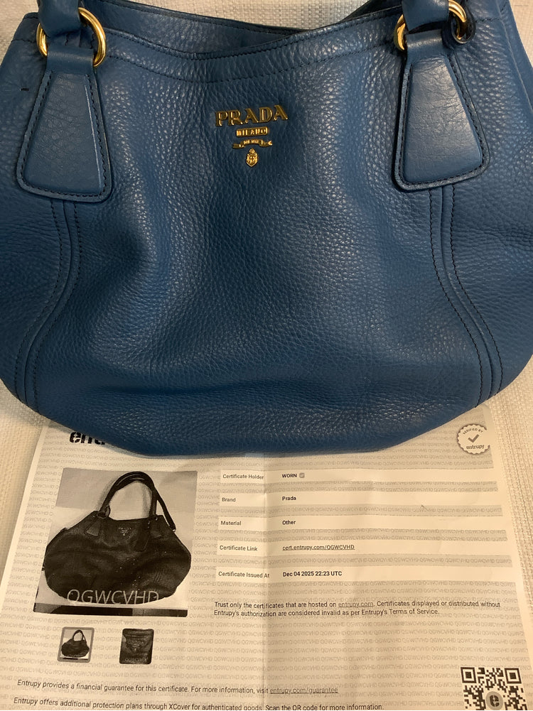 Prada Blue Handbags