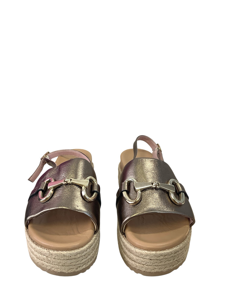 Sole Bliss Shoe Size 7 Silver Bree Sandals