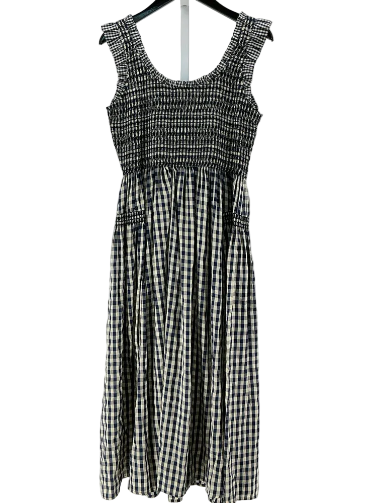 Pomander Place Size M Navy & Cream Dress