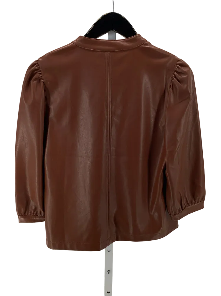 Evereve Size S Brown Shirt