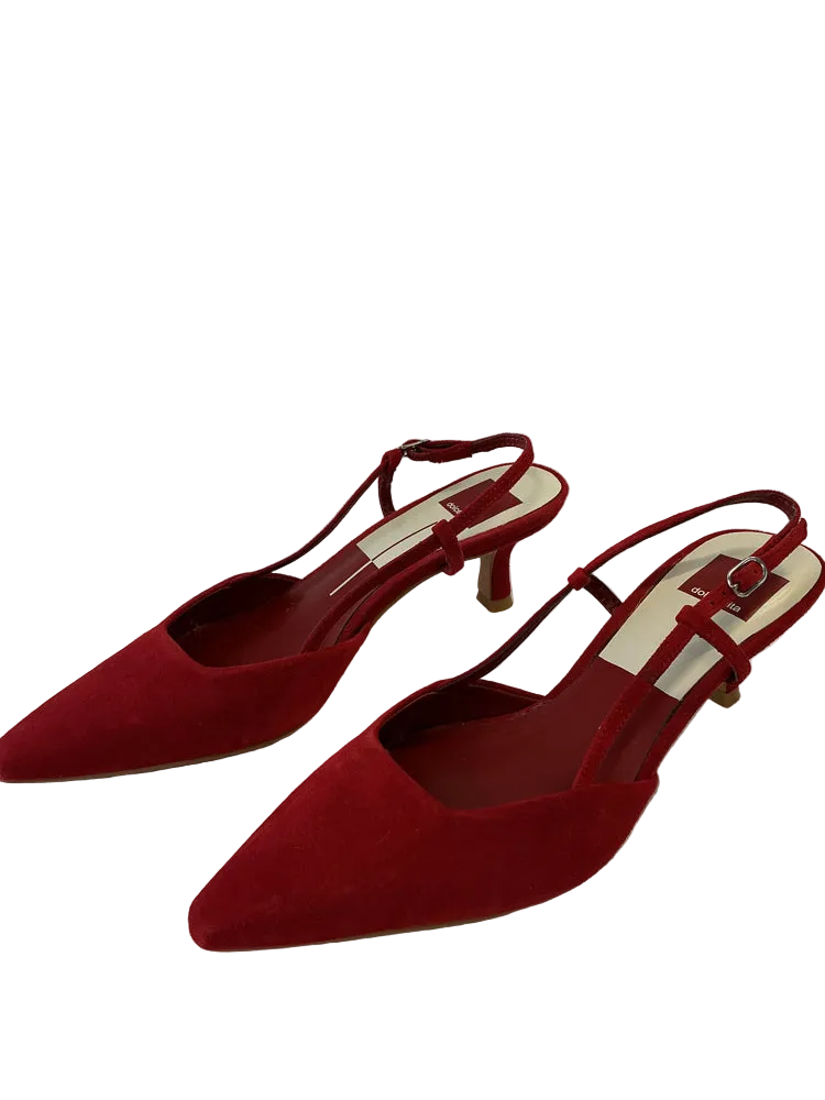 Dolce Vita Shoe Size 8 Red Kitten Heel