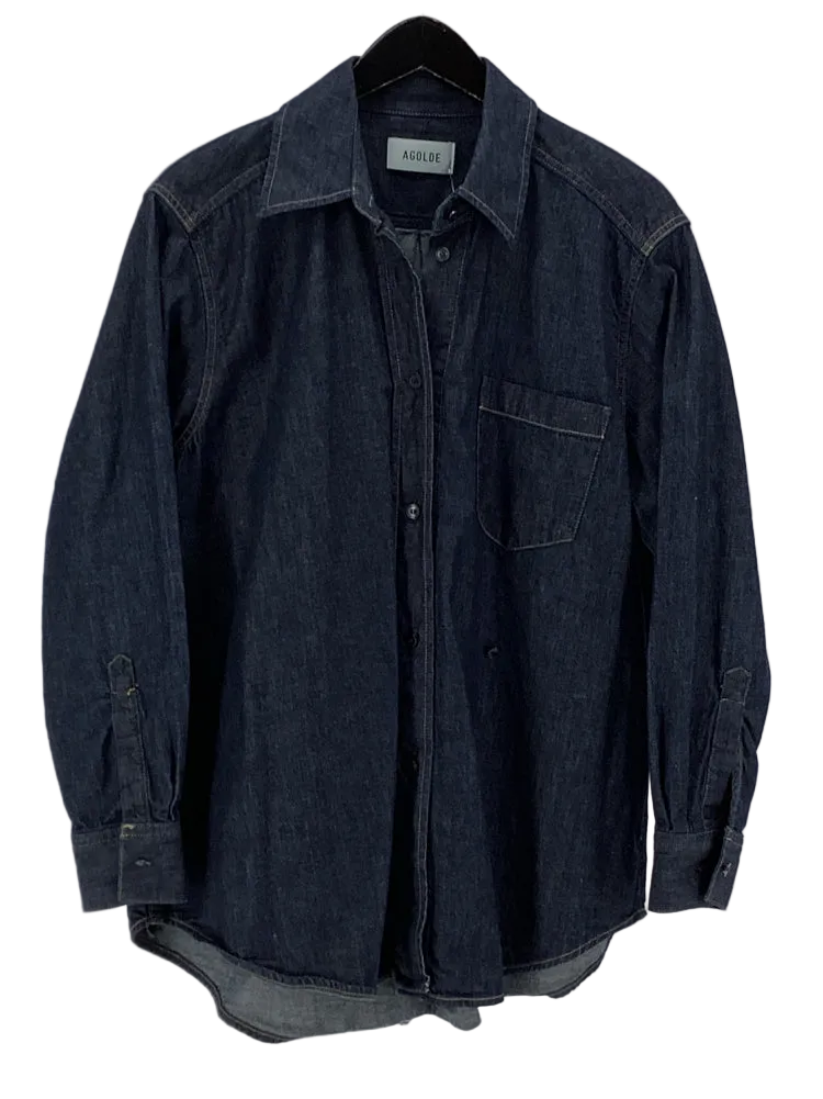 AgoldE Size S Denim Kaelin Shirt