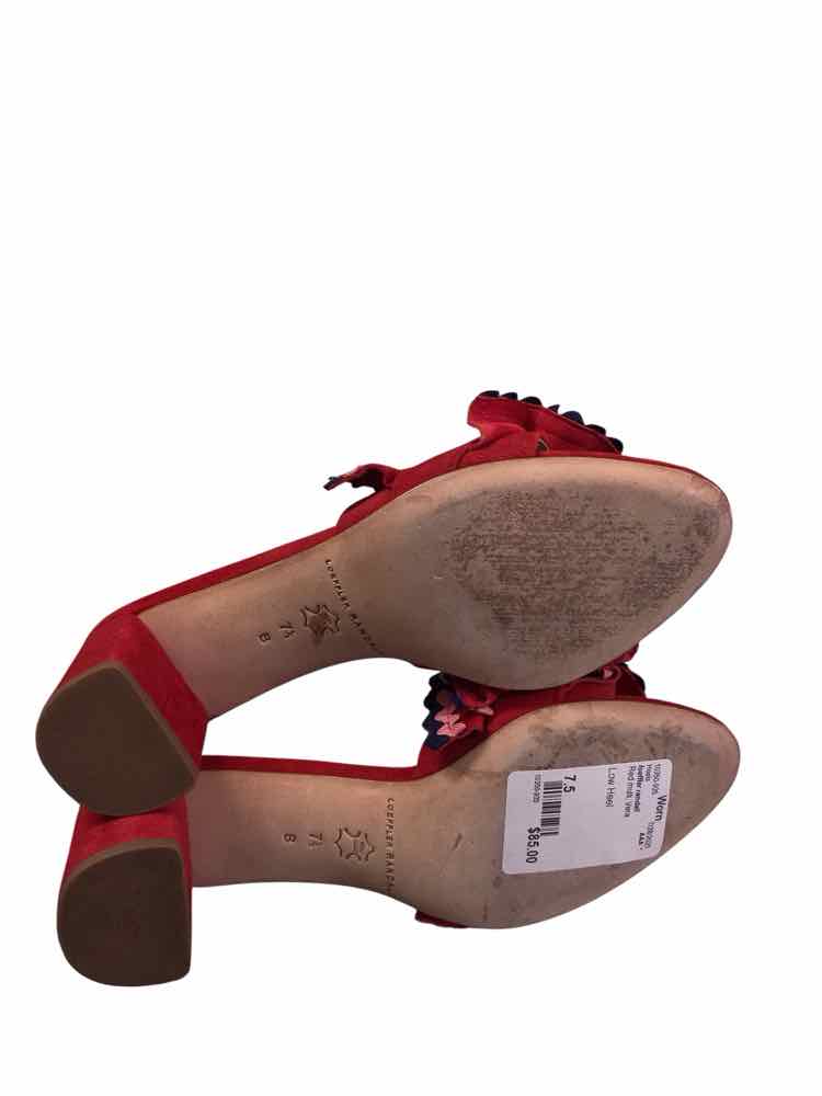 loeffler randall Shoe Size 7.5 Red multi Vera Heels