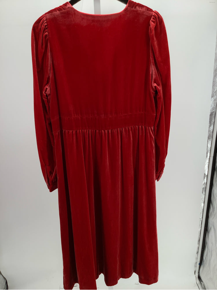 Boden Size 10 Red Elise Dress