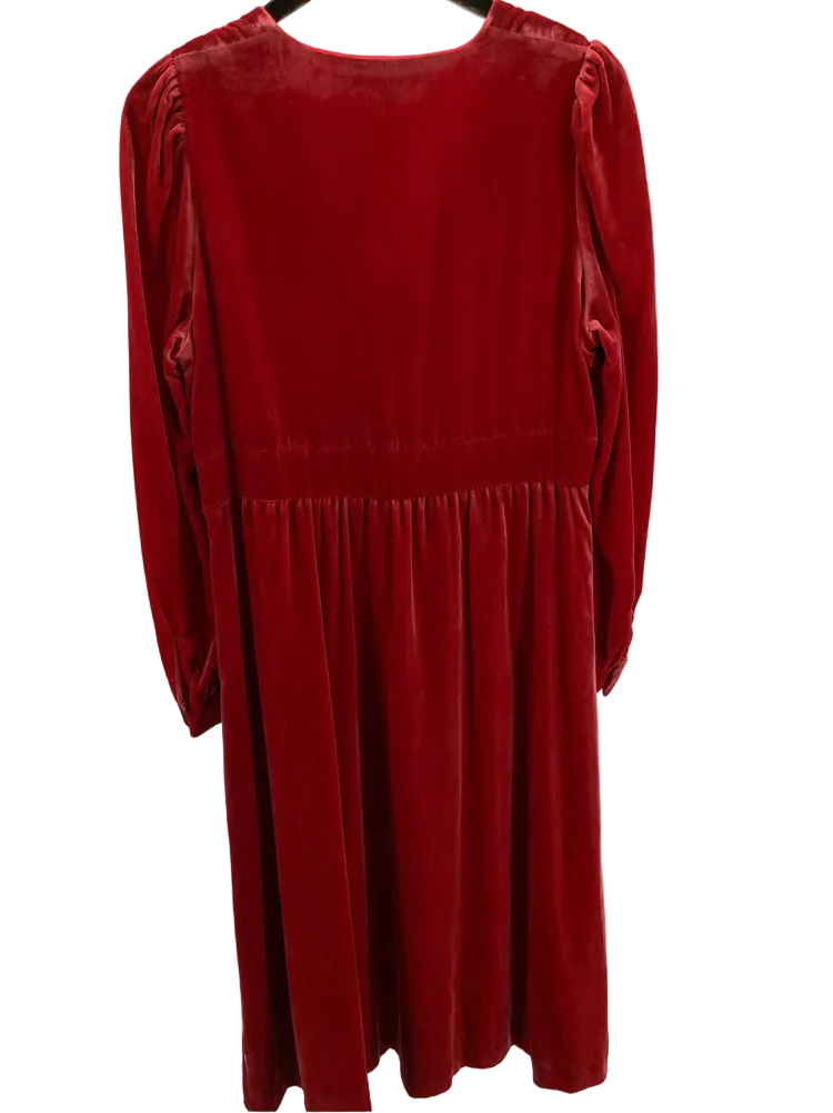 Boden Size 10 Red Elise Dress