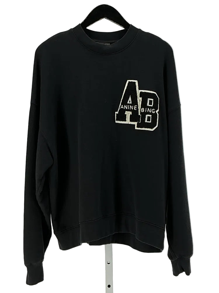 Anine Bing Size S Black Miles Sweatshirt