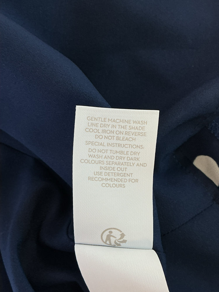 Boden Size 8L Navy & white Dress
