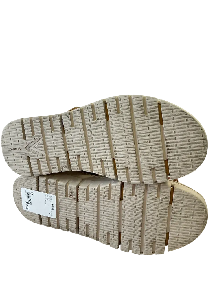 Vionic Shoe Size 11 Brown & Gold Sandals
