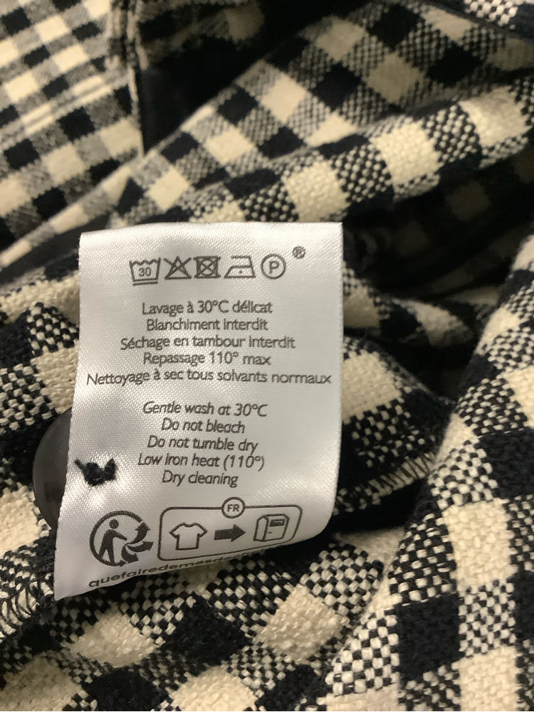 Sezane Size 6 Black & White Pants