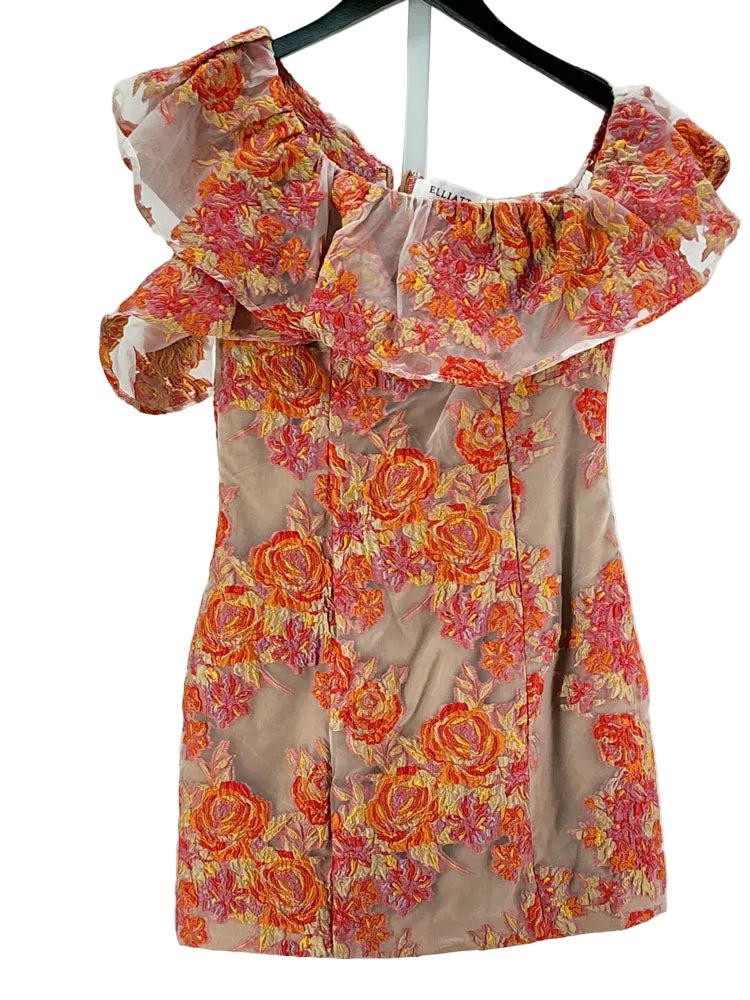 Elliatt Size S Tan Multi Dress