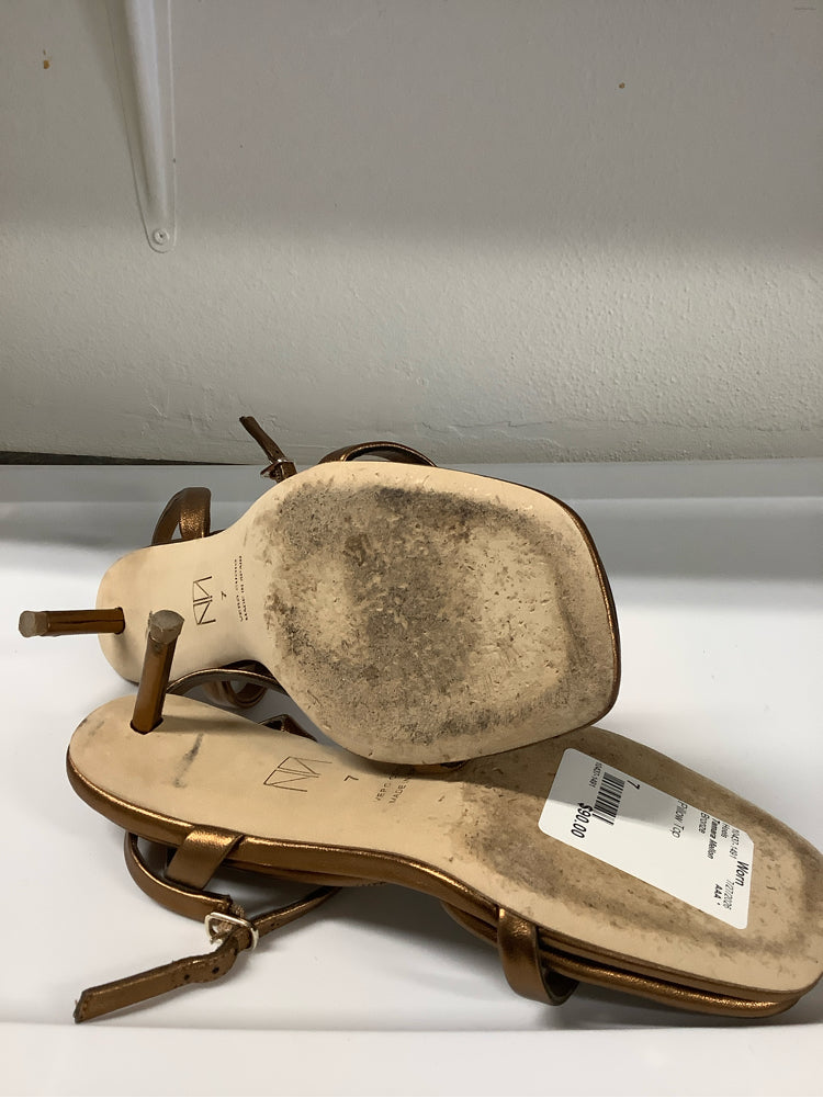 Tamara Mellon Shoe Size 7 Bronze Heels