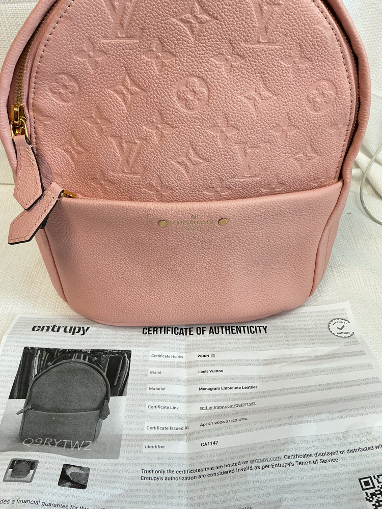 Louis Vuitton Pink Backpack