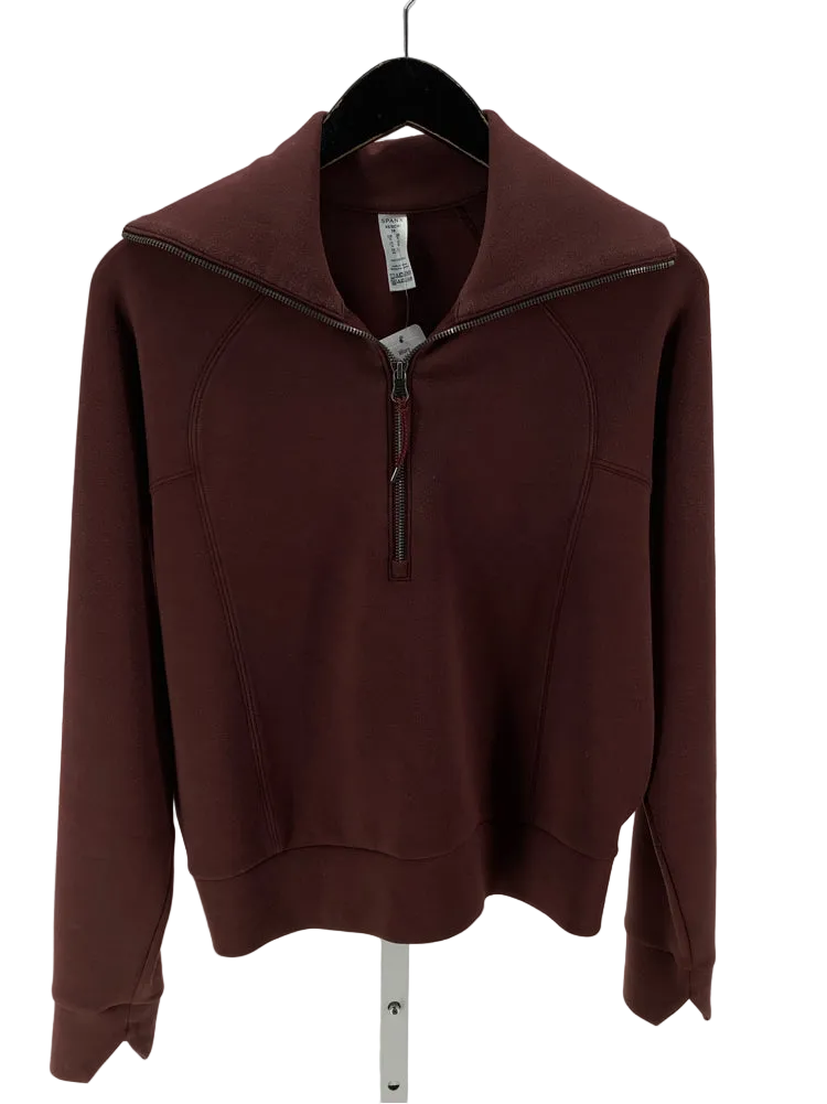 Spanx Size XS Burgundy Shirt