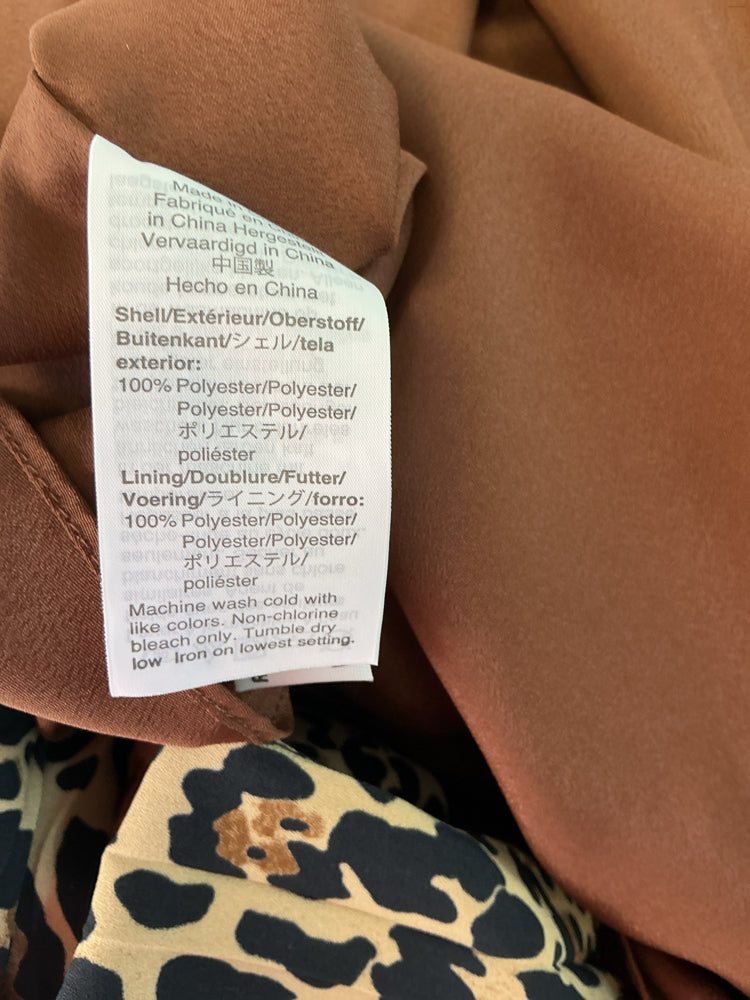Jcrew Size 14 Brown & Black Dress