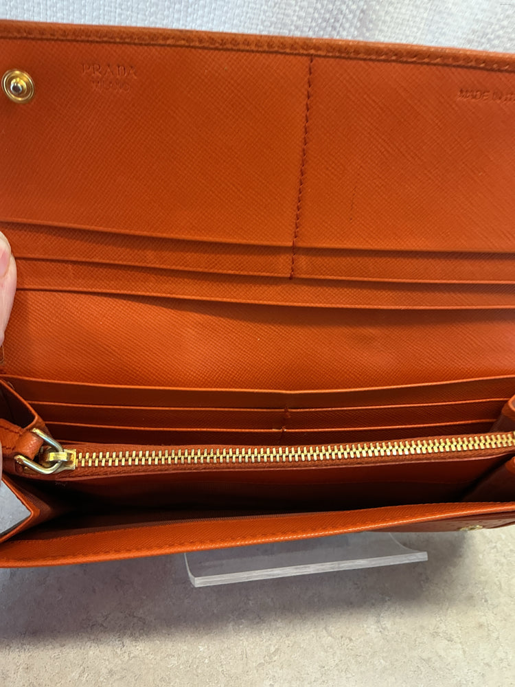 Prada orange & pink Wallet