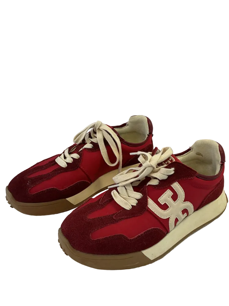 Sam Edelman Shoe Size 8.5 Red Langley 3 Sneakers