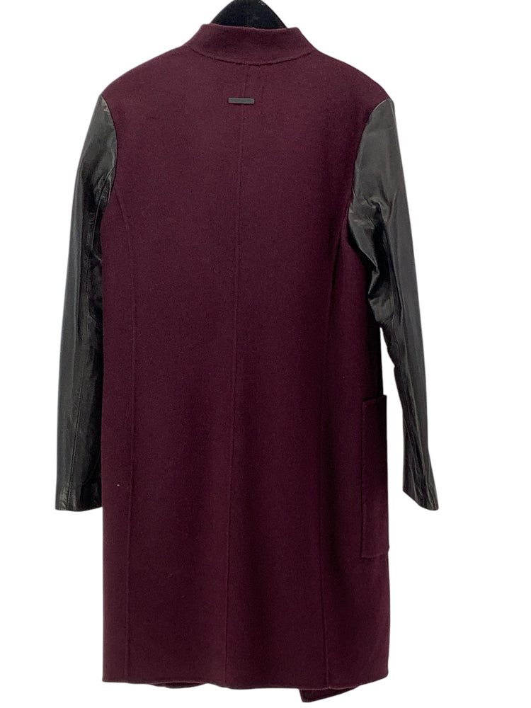 Soia & Kyo Size S Burgundy & Black Coat