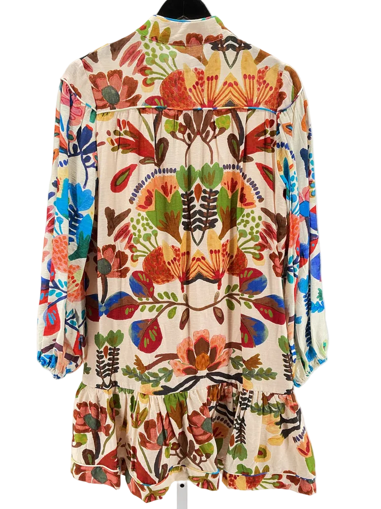 Beulah Size S Brown Multi Dress