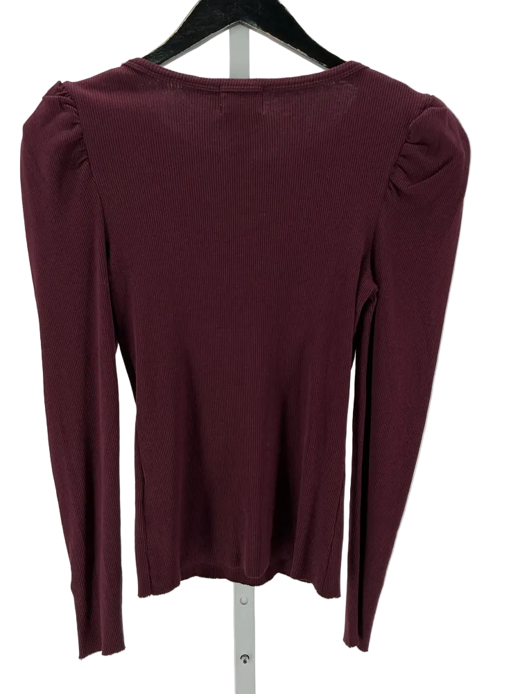 Nation Size S Burgundy Shirt