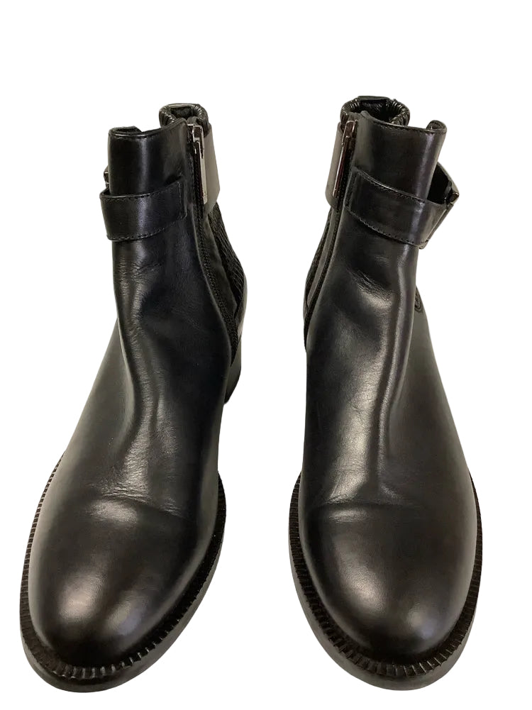 Aquatalia Shoe Size 8.5 Black Odette Booties