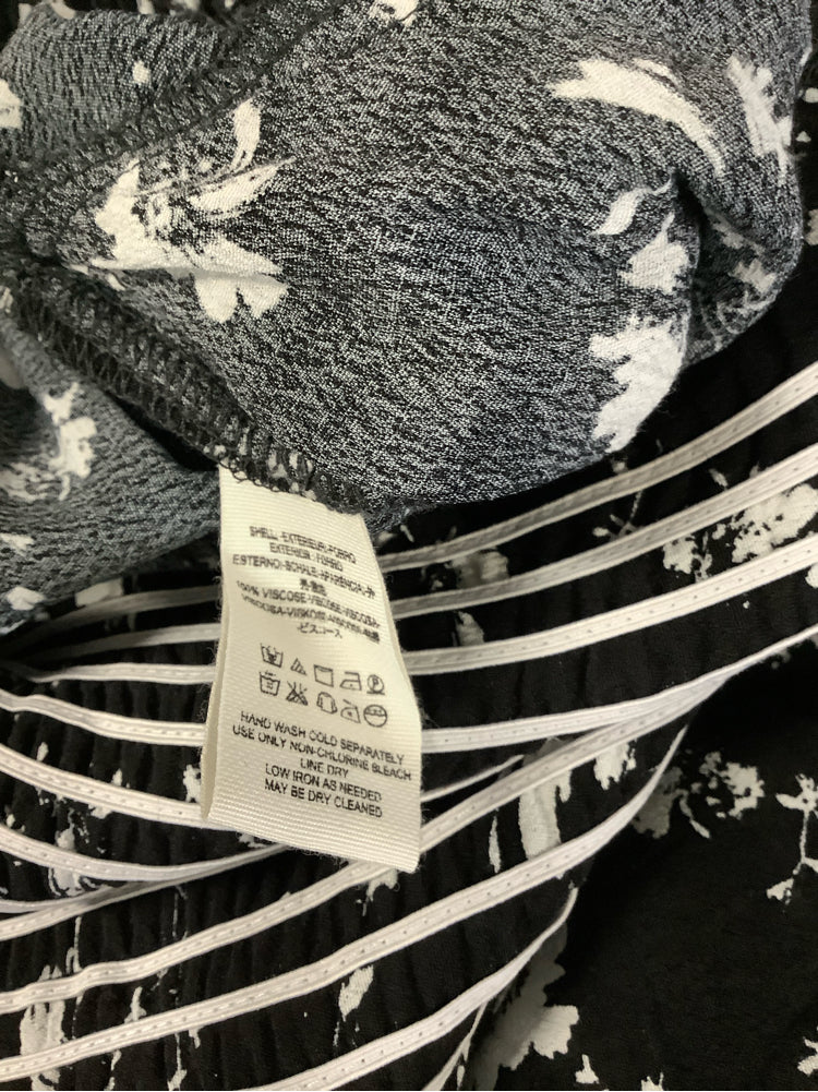 Free People Size M Black & White Jumpsuit