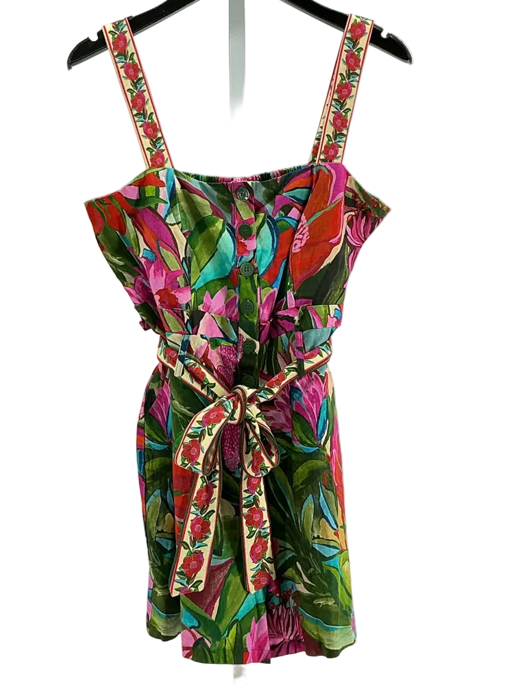 Farm Rio Size M Pink multi Romper