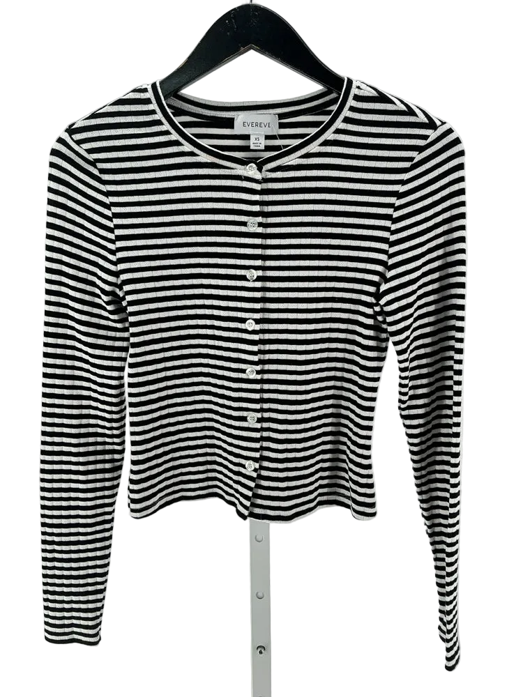 Evereve Size XS Black & White Shirt