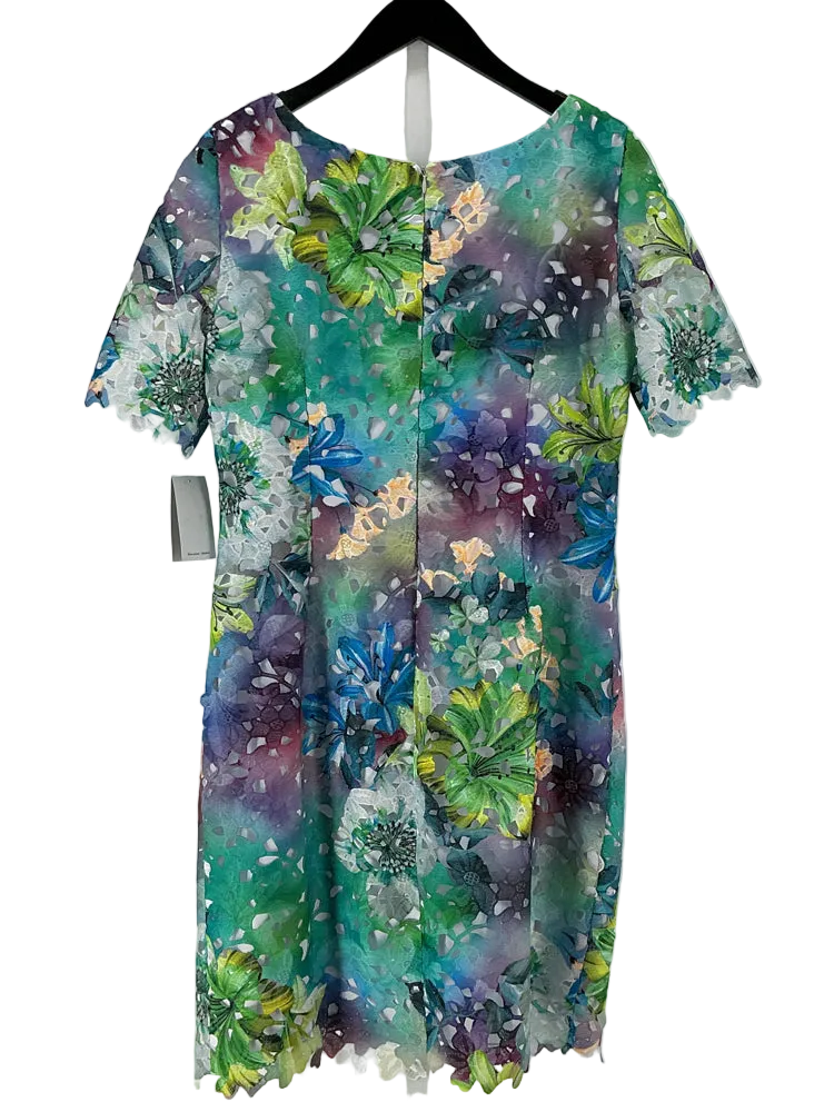 Mercedes Romero Size 4 Blue Multi Dress