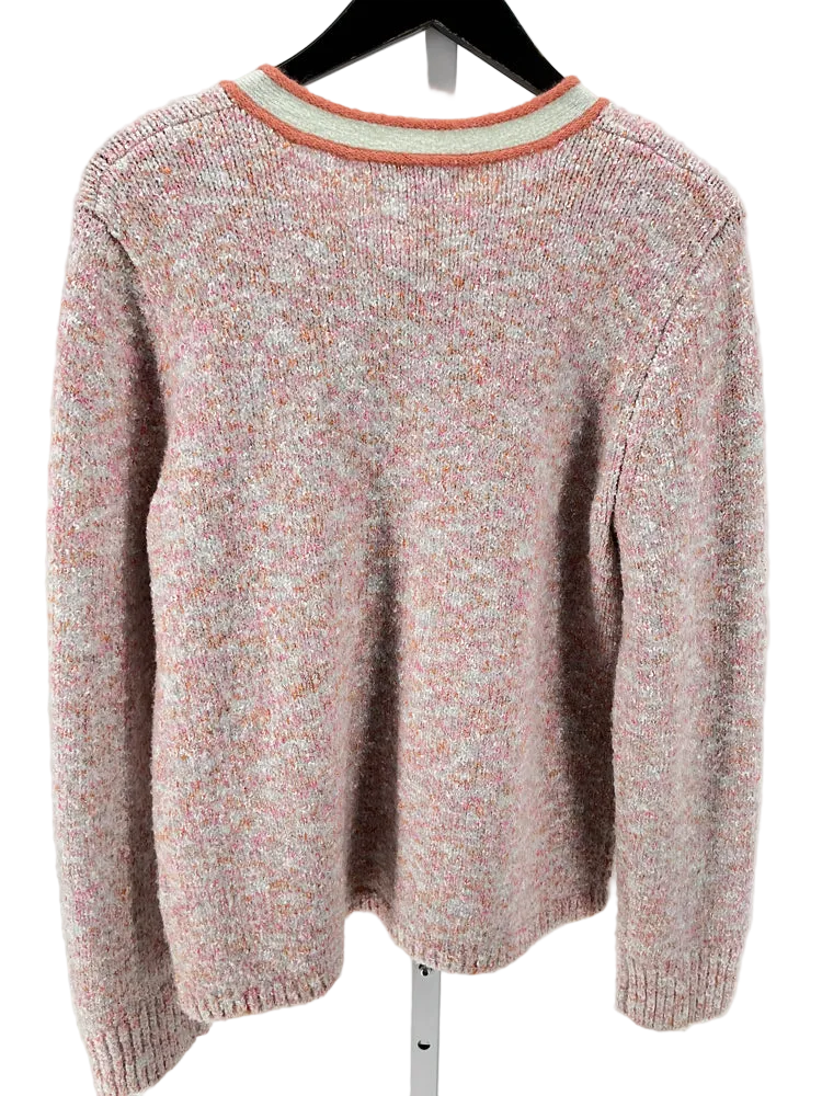 Jcrew Size M Peach Multi LA Alto Cardigan