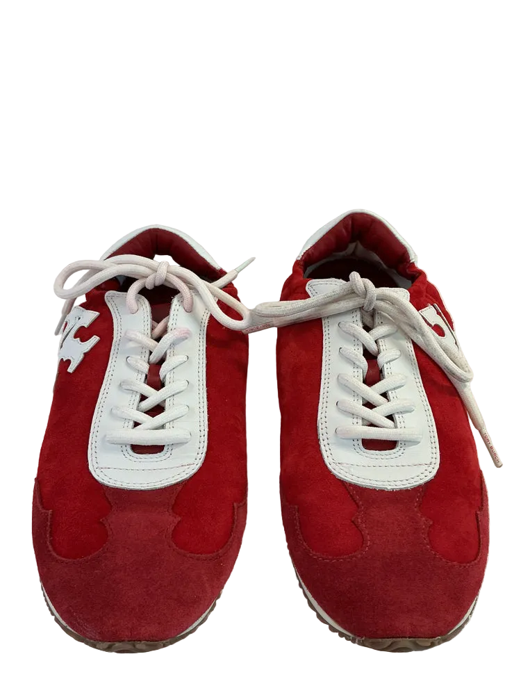 Tory Burch Shoe Size 8 Red & White Sneakers