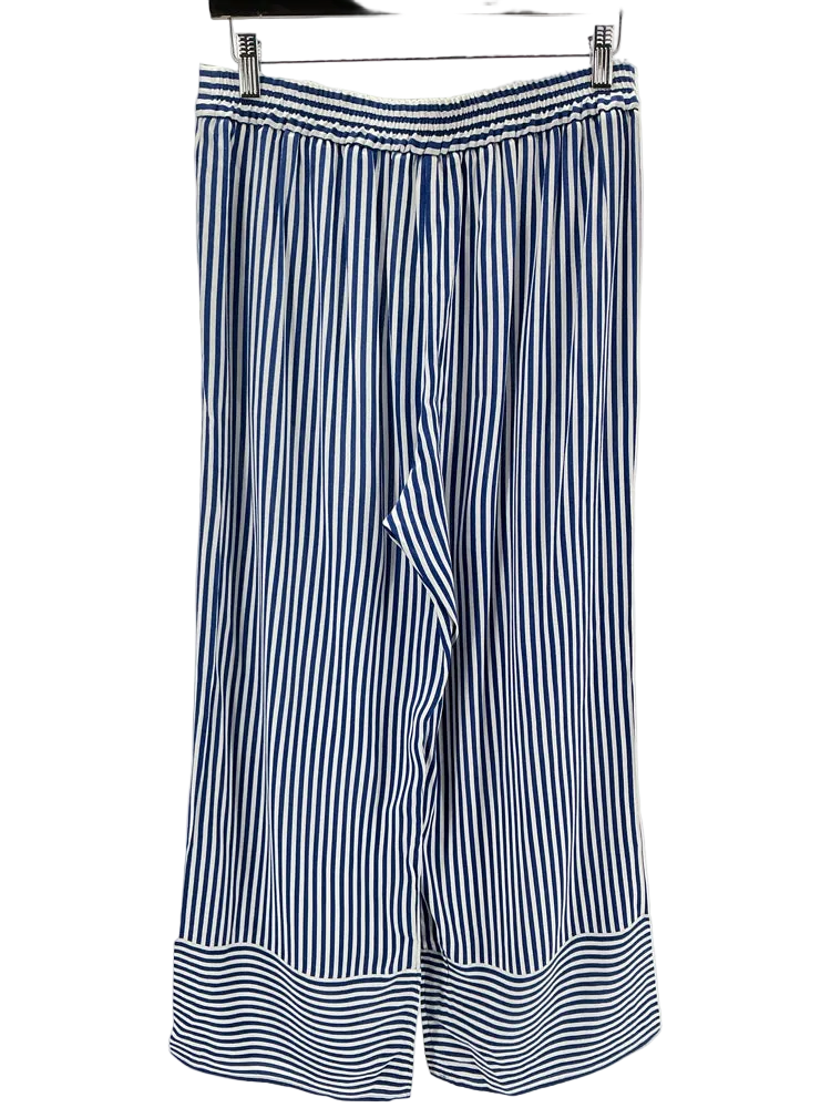 Piazza Sempione Size M Blue & White Pants