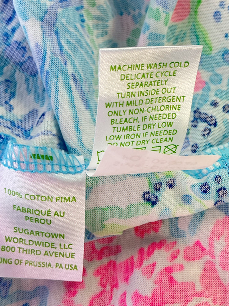 Lilly Pulitzer Size M Blue Multi Dress