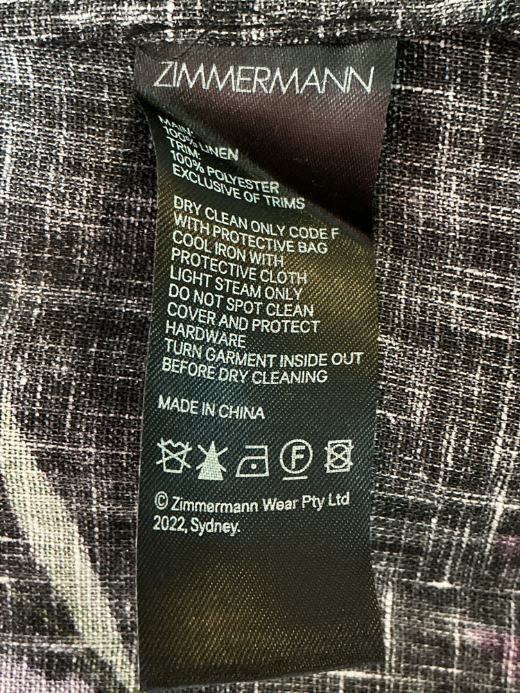 Zimmermann Size 0 Black multi Dress