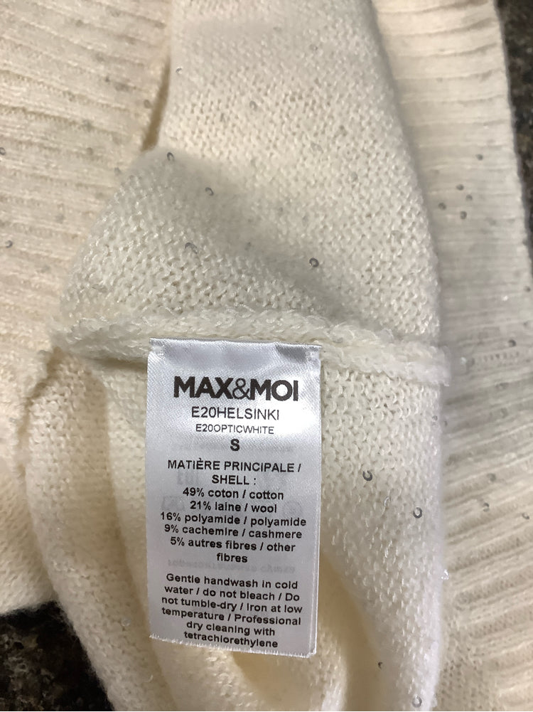 Max & Moi Size S Cream Sweater