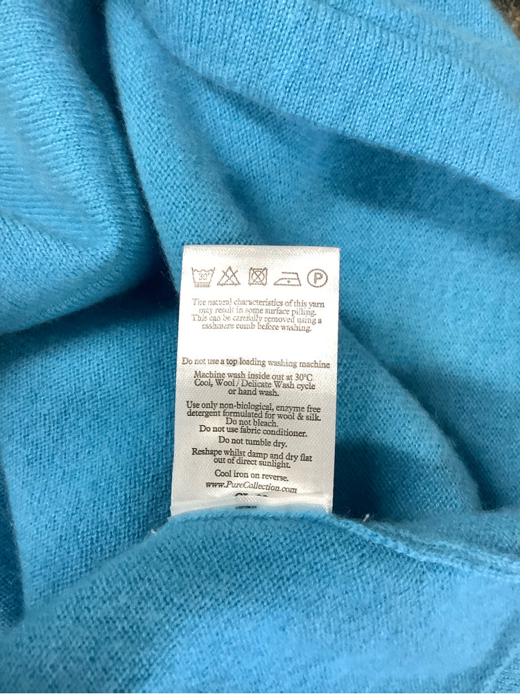 Pure Collection Size XL Blue Sweater