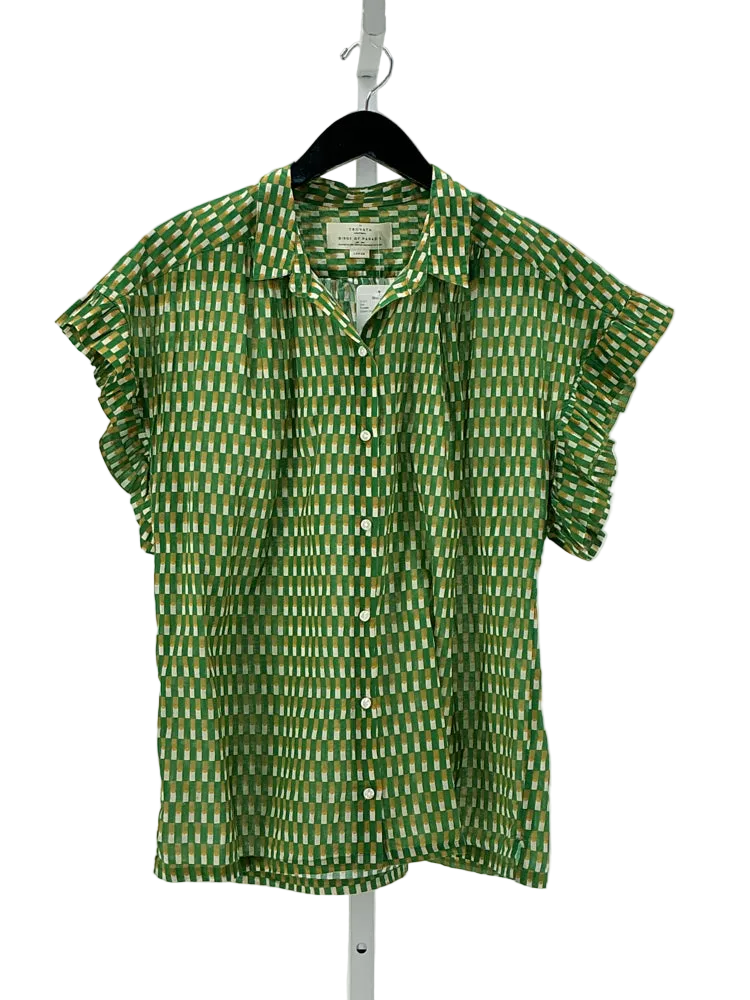 Trovata Size L Green multi Shirt