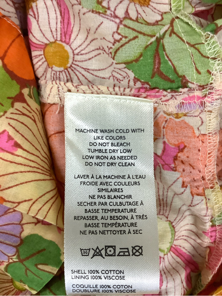 Free People Size M Yellow Multi BALI Dress