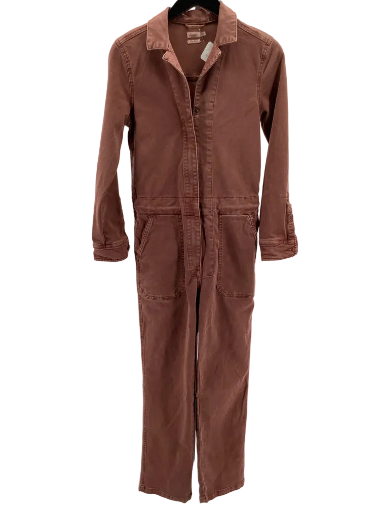 Faherty Size XS Brown Overland Utility Jumpsuit