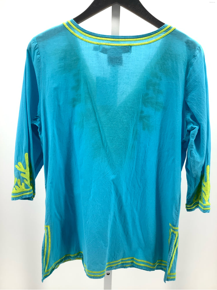 Gretchen Scott Size S Blue & Green Shirt