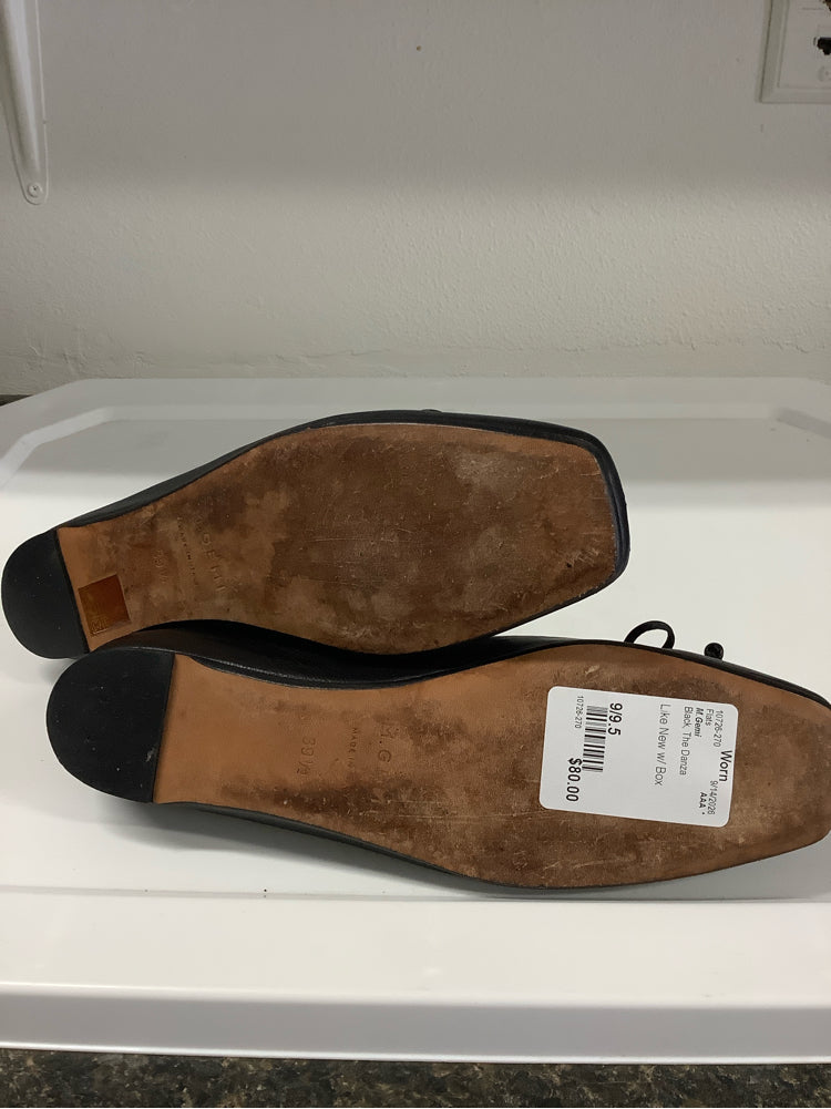 M.Gemi Shoe Size 9/9.5 Black The Danza Flats