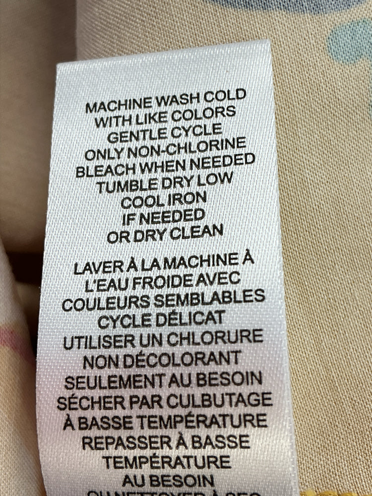 Tahari Size S Yellow Multi Skirt